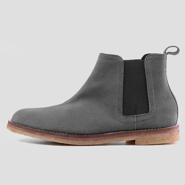 Chelsea Boots Dark Grey Suede Porteegoods