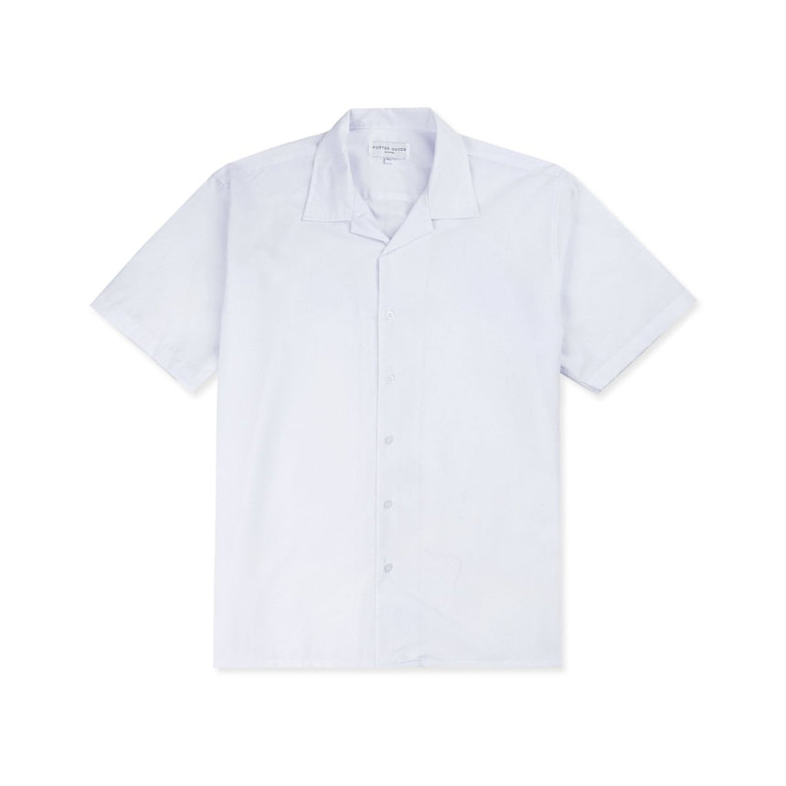 Linen Chest Patch Shirt Khaki - Porteegoods