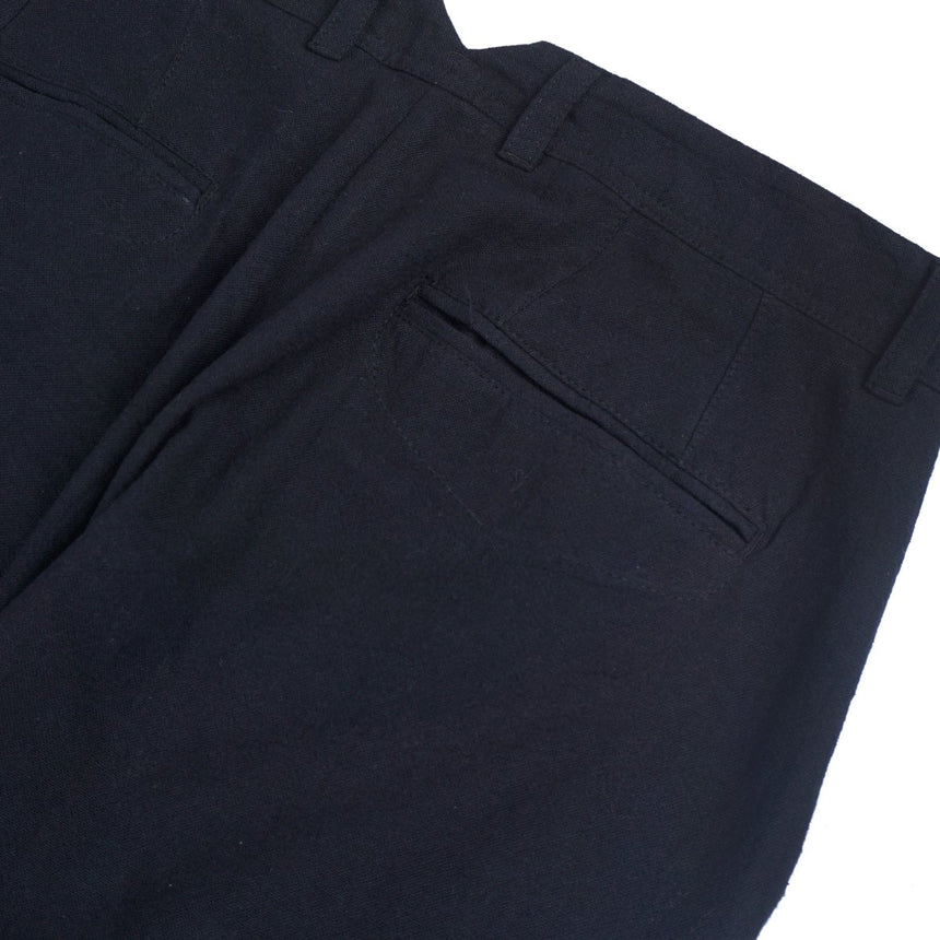 Linen Relax Pants Black - Porteegoods