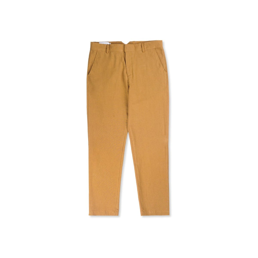 Linen Relax Pants Mustard - Porteegoods