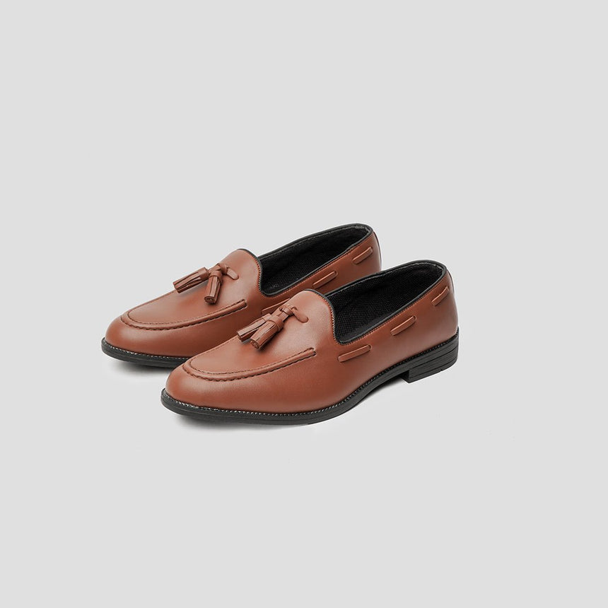 Loafers Slippers Cognac - Porteegoods